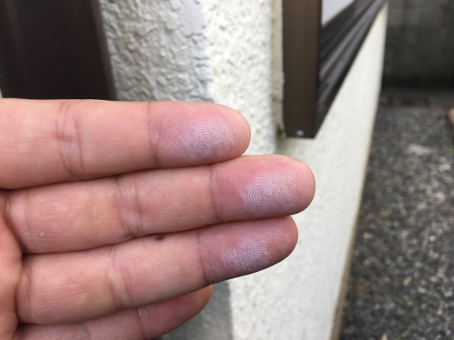 外壁調査(チョーキング現象)